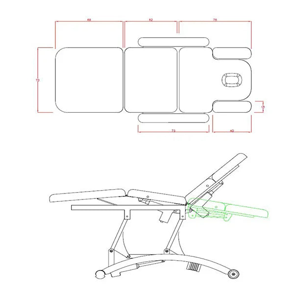 Collini Behandlungsliege Hilow Pro Deluxe Taupe