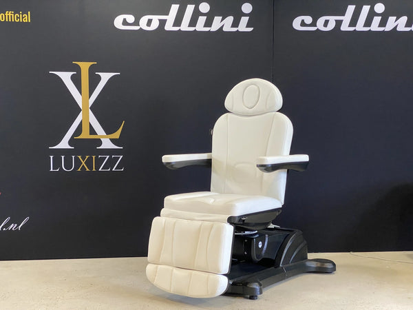 Collini Behandlungsstuhl Hi-Line Turn + Heizung 4 Motor Black/White edition