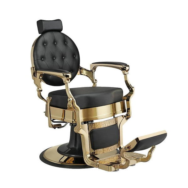 Collini Barberchair Buzz GOLD für jeden Friseursalon oder Barbierladen.
