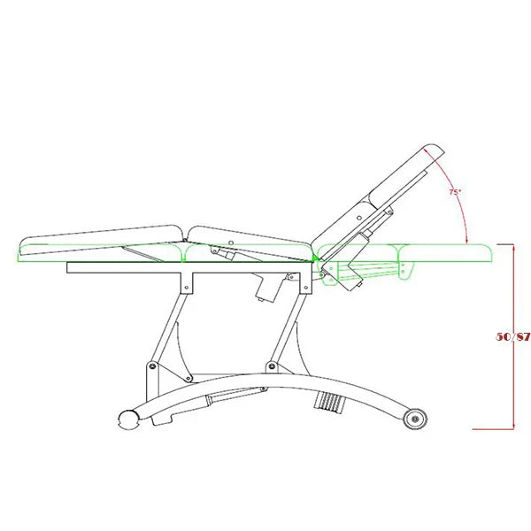 Collini Behandlungsliege Hilow Pro Deluxe Apple Green 180 CM