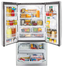 General Electric IO Mabe French Door Kühlschrank IWO19JSPF 8WM-CWM, 85 cm, 527 Liter, Matt weiß Freistehend