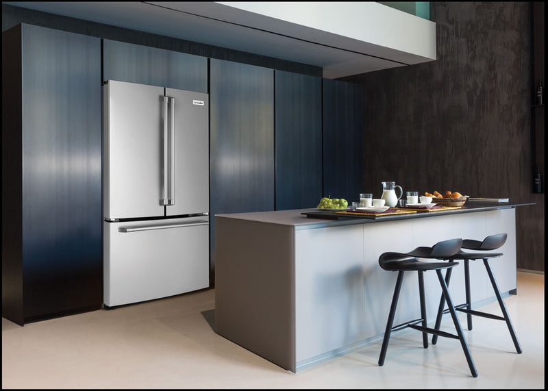 General Electric IO Mabe French Door Kühlschrank IWO19JSPF SS, 84 cm, 527 Liter, Edelstahl Einbau