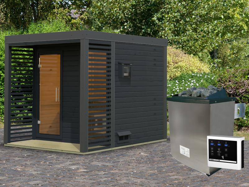 Karibu Hybrid Saunahaus Ares 2