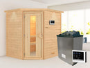 Karibu Massivholzsauna Mia