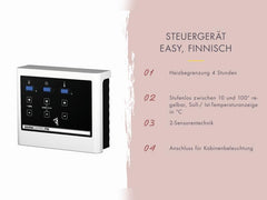 Karibu Saunahaus Angkor 1, 38 mm naturbelassen -inkl. 9 kW Ofen ext. Steuerung- – Vorschau 21