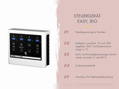 Karibu Saunahaus Angkor 1, 38 mm naturbelassen -inkl. 9 kW Bioofen ext. Steuerung- – Vorschau 19