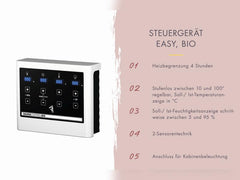 Karibu Saunahaus Angkor 3, 38 mm naturbelassen -inkl. 9 kW Bioofen ext. Steuerung- – Vorschau 20