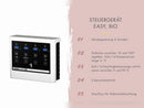 Karibu Saunahaus Angkor 3, 38 mm naturbelassen -inkl. 9 kW Bioofen ext. Steuerung-