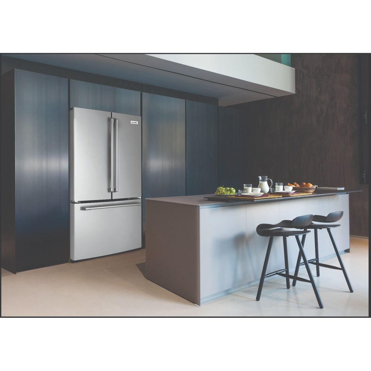 General Electric IO Mabe French Door Kühlschrank IWO19JSPF 30, 84 cm, 527 Liter Edelstahl Einbau