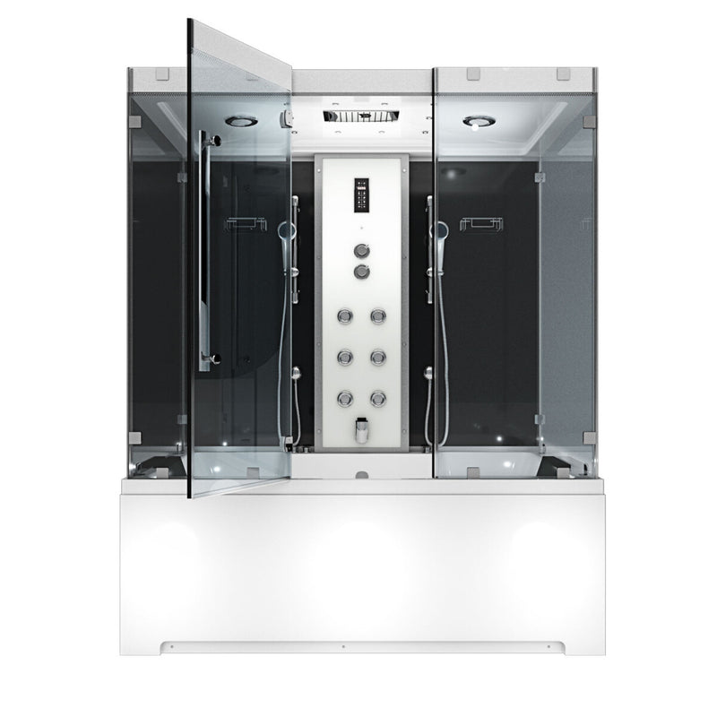 Acqua Vapore Kombination Badewanne Dusche K80-SW-EH-A-EC-EA Duschtempel 100x180 cm