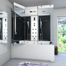 Acqua Vapore Kombination Badewanne Dusche K80-SW-EH-A-SC-EA Duschtempel 100x180 cm aktive Schlauchreinigung