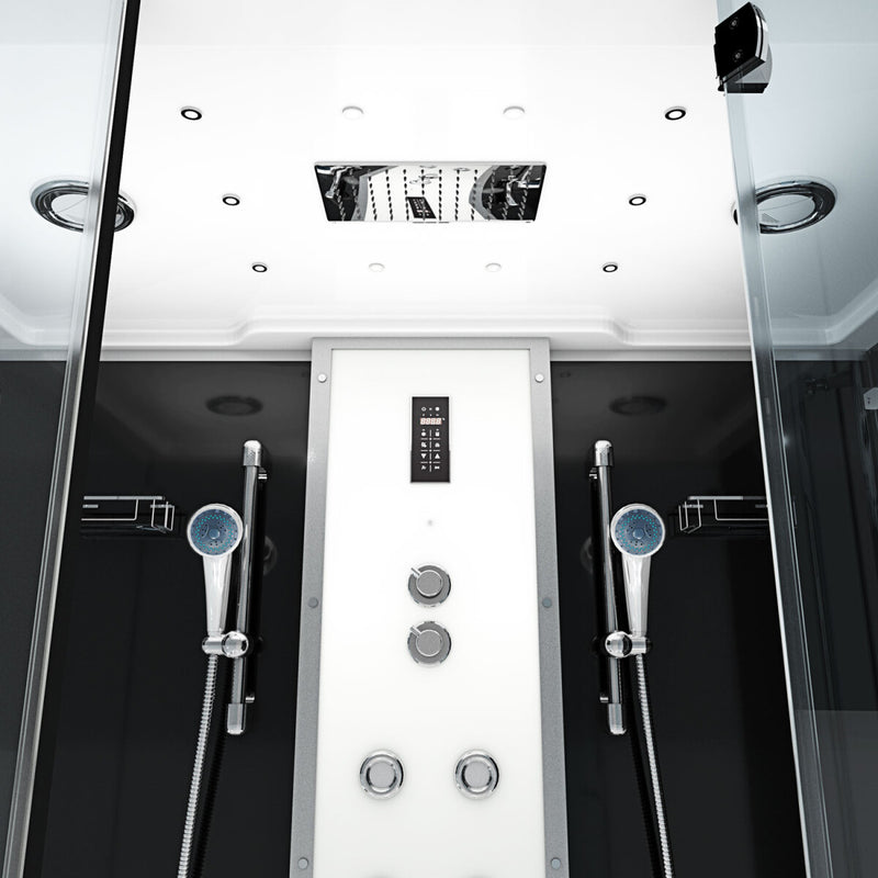 Acqua Vapore Kombination Badewanne Dusche K80-SW-EH-B-EC-EA Duschtempel 180x100 cm 2K Scheibenversiegelung