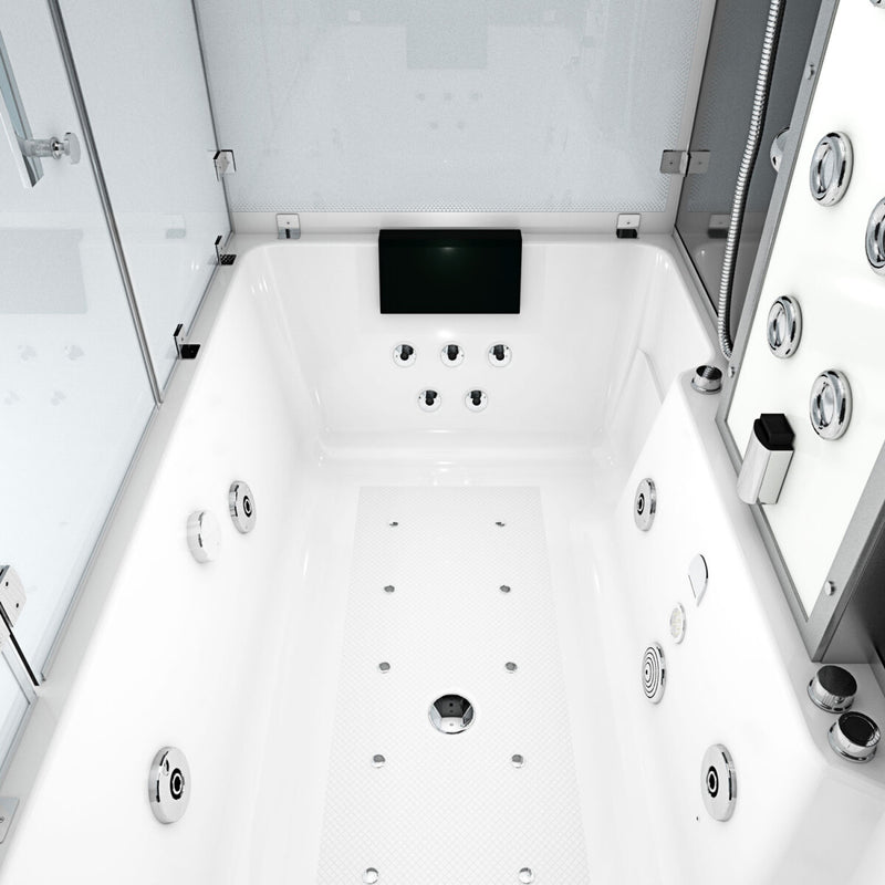 Acqua Vapore Kombination Badewanne Dusche K80-SW-TH-C-ALL Duschtempel 180x100 cm