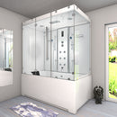 Acqua Vapore Kombination Badewanne Dusche K80-WS-EH-A-SC-EA Duschtempel 100x180 cm aktive Schlauch-Reinigung