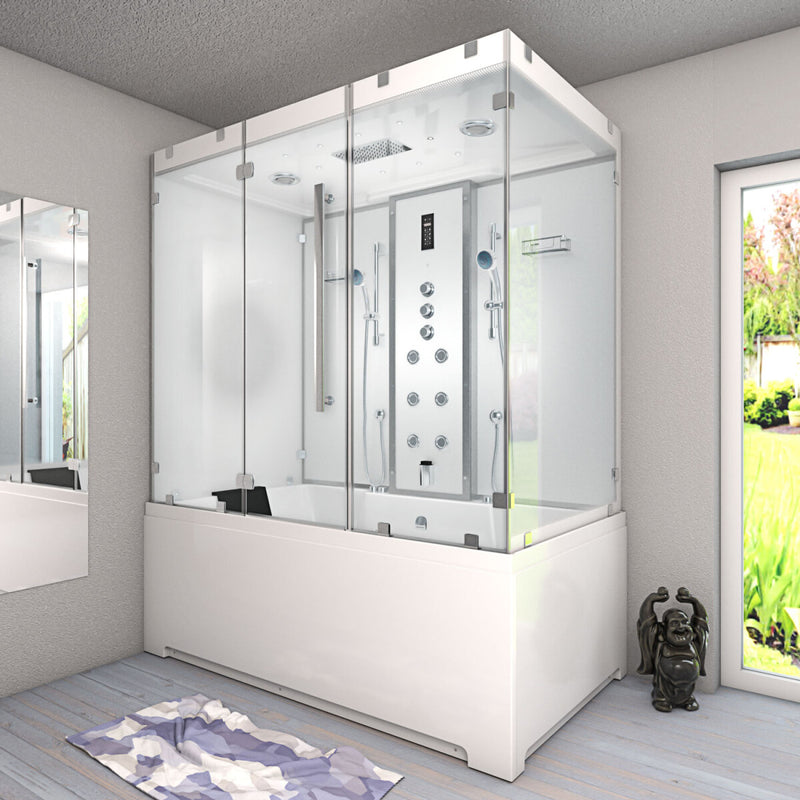 Acqua Vapore Kombination Badewanne Dusche K80-WS-TH-A-EA Duschtempel 100x180 cm OHNE Zusatzoption 8271