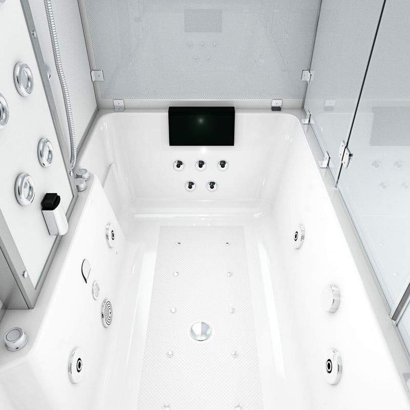Acqua Vapore Kombination Badewanne Dusche K80-WS-TH-A-EA Duschtempel 100x180 cm OHNE Zusatzoption 8271