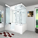 Acqua Vapore Kombination Badewanne Dusche K80-WS-TH-A-EC-SC-EA Duschtempel 100x180 cm Schlauchreinigung + Scheibenversiegelung 9984