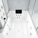 Acqua Vapore Kombination Badewanne Dusche K80-WS-TH-A-EC-SC-EA Duschtempel 100x180 cm Schlauchreinigung + Scheibenversiegelung 8274