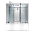 Acqua Vapore Kombination Badewanne Dusche K80-WS-TH-A-SC-EA Duschtempel 100x180 cm aktive Schlauch-Reinigung 8273