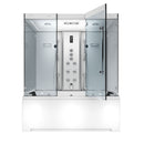 Acqua Vapore Kombination Badewanne Dusche K80-WS-TH-C-EC-EA Duschtempel 180x100 cm 2K Scheibenversiegelung