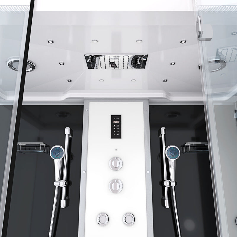 Acqua Vapore Kombination Badewanne Dusche K88-SW-EH-C-EC-SC-EA Duschtempel 180x100 cm Schlauchreinigung + Scheibenversiegelung