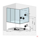 Acqua Vapore Kombination Badewanne Dusche K88-SW-TH-A-ALL Duschtempel 100x180 cm