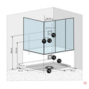 Acqua Vapore Kombination Badewanne Dusche K88-SW-TH-C-EC-SC-EA Duschtempel 180x100 cm Schlauchreinigung + Scheibenversiegelung