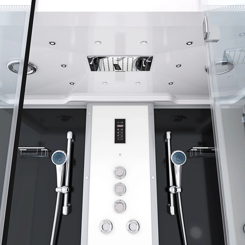 Acqua Vapore Kombination Badewanne Dusche K88-SW-TH-C-EC-SC-EA Duschtempel 180x100 cm Schlauchreinigung + Scheibenversiegelung