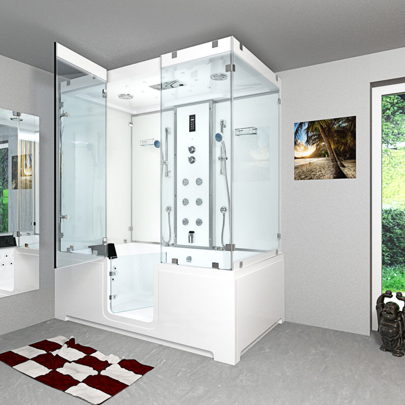 Acqua Vapore Kombination Badewanne Dusche K88-WS-EH-A-ALL Duschtempel 100x180 cm