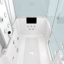 Acqua Vapore Kombination Badewanne Dusche K88-WS-EH-A-SC-EA Duschtempel 100x180 cm aktive Schlauch-Reinigung