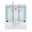 Acqua Vapore Kombination Badewanne Dusche K88-WS-EH-B-EC-EA Duschtempel 180x100 cm 2K Scheibenversiegelung