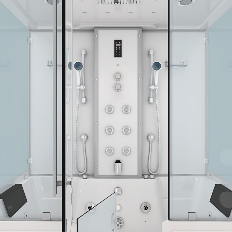 Acqua Vapore Kombination Badewanne Dusche K88-WS-EH-B-EC-EA Duschtempel 180x100 cm 2K Scheibenversiegelung