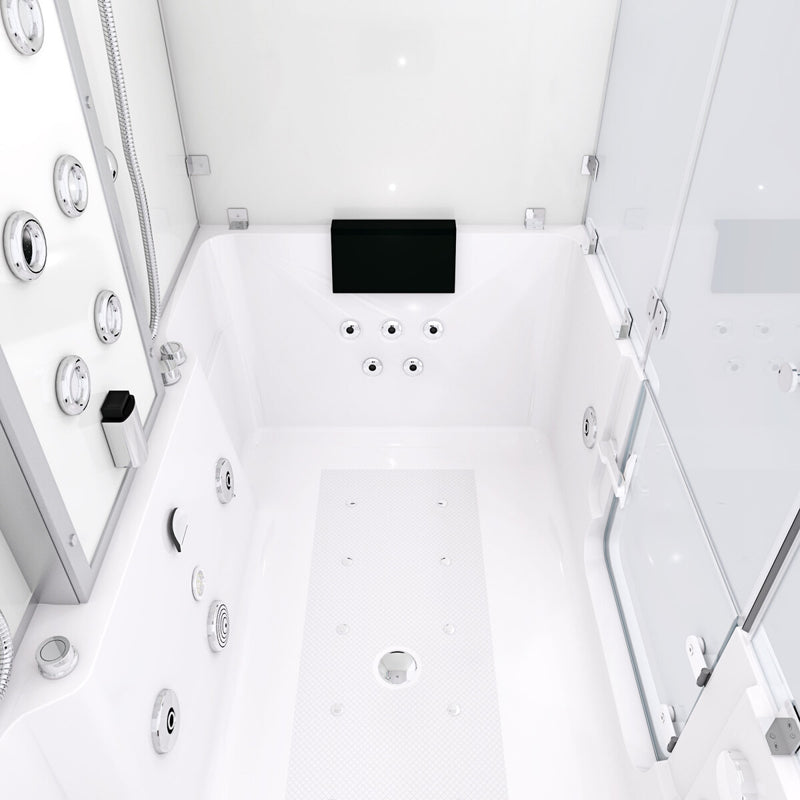 Acqua Vapore Kombination Badewanne Dusche K88-WS-EH-C-EC-SC-EA Duschtempel 180x100 cm Schlauchreinigung + Scheibenversiegelung