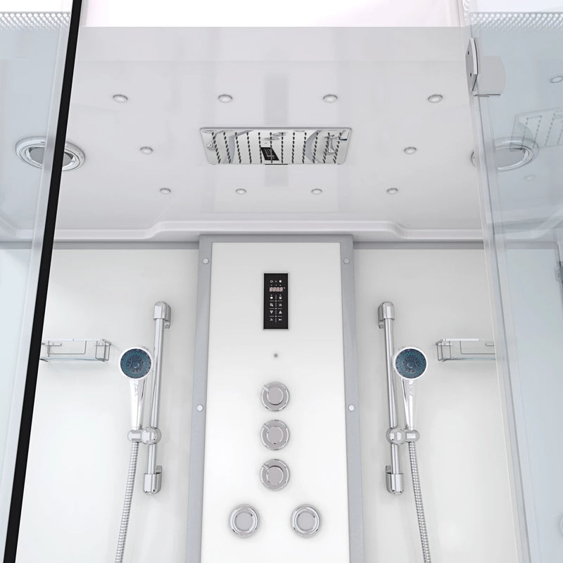 Acqua Vapore Kombination Badewanne Dusche K88-WS-TH-C-EC-SC-EA Duschtempel 180x100 cm Schlauchreinigung + Scheibenversiegelung