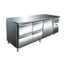 VIP Kühltisch mit 2x 2 Schubladen und 1 Tür -2 bis +8°C 1.795x600x860 mm
