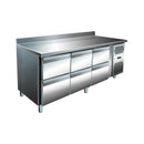 VIP Kühltisch mit 3x 2 Schubladen und Aufkantung -2 bis +8°C 1.795x700x960 mm