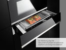Küppersbusch CSV 6800.0 Vakuumierschublade + ZV 8022 Glasfront Weiß + Designleiste Black Velvet