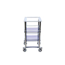 Alvi Prague Kosmetik-Rollwagen Design Pure Chrome L