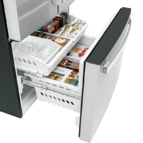 General Electric IO Mabe Big Door Kühlschrank ICO19JSPF 3WM-CWM, 84 cm, 527 Liter, Matt weiß Einbau