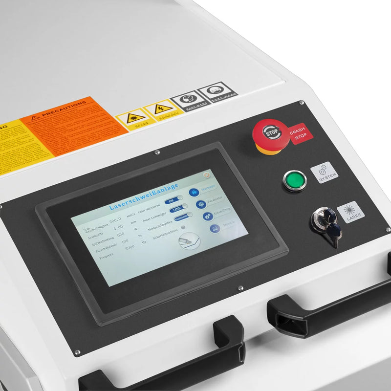 STAHLWERK 3-in-1 Laser-Schweißgerät WCD-1500 Laser Pro mit 1500 Watt, professionelle Handlaser-Schweißanlage zum präzisen Schweißen, Schneiden und Entrosten