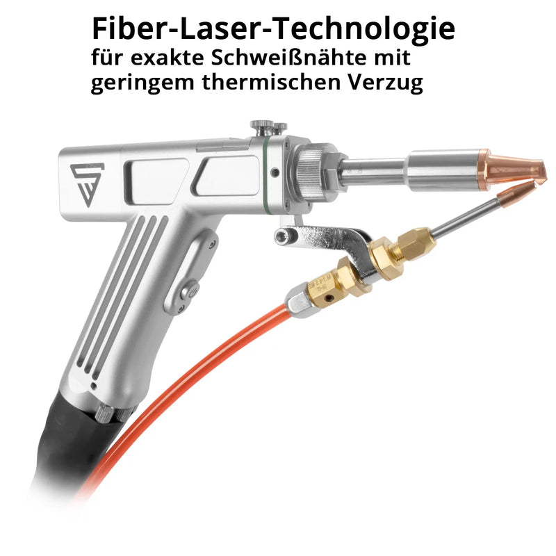 STAHLWERK 3-in-1 Laser-Schweißgerät WCD-1500 Laser Pro mit 1500 Watt, professionelle Handlaser-Schweißanlage zum präzisen Schweißen, Schneiden und Entrosten