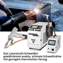 STAHLWERK 3-in-1 Laser-Schweißgerät WCD-1500 Laser Pro mit 1500 Watt, professionelle Handlaser-Schweißanlage zum präzisen Schweißen, Schneiden und Entrosten