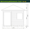 Butenas Gartenhaus LILIE - Typ E1