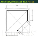 Butenas Gartenhaus LILIE - Typ E2
