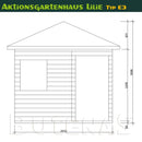 Butenas Gartenhaus LILIE - Typ E3