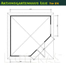 Butenas Gartenhaus LILIE - Typ E4