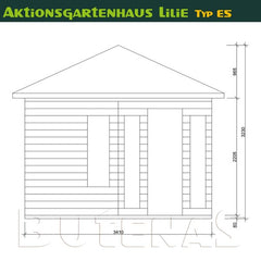 Butenas Gartenhaus LILIE - Typ E5 – Vorschau 3
