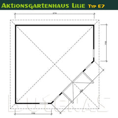 Butenas Gartenhaus LILIE - Typ E7 – Vorschau 2