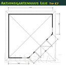 Butenas Gartenhaus LILIE - Typ E7