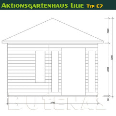 Butenas Gartenhaus LILIE - Typ E7 – Vorschau 3